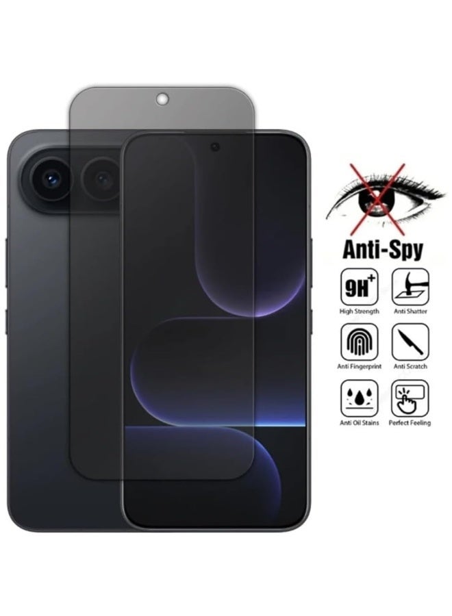 3-Pack Privacy Screen Protector for Honor 500 Pro 5G, 360° Anti-Peeping Tempered Glass Film 【Bubble and Dust-Free】 9H Scratch-Resistant  Shatterproof Film - Image 3